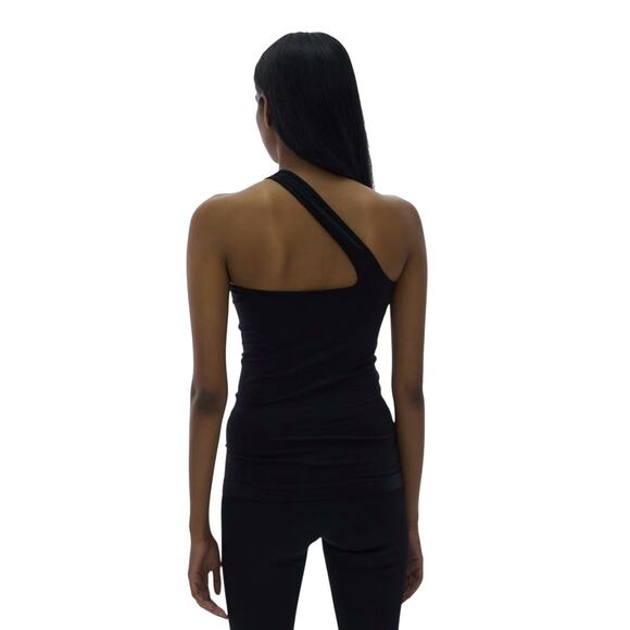 NWT! Helmut Lang Core Cutout Black Seamless Jersey Stretch Tank - Size M/L - Picture 5 of 8